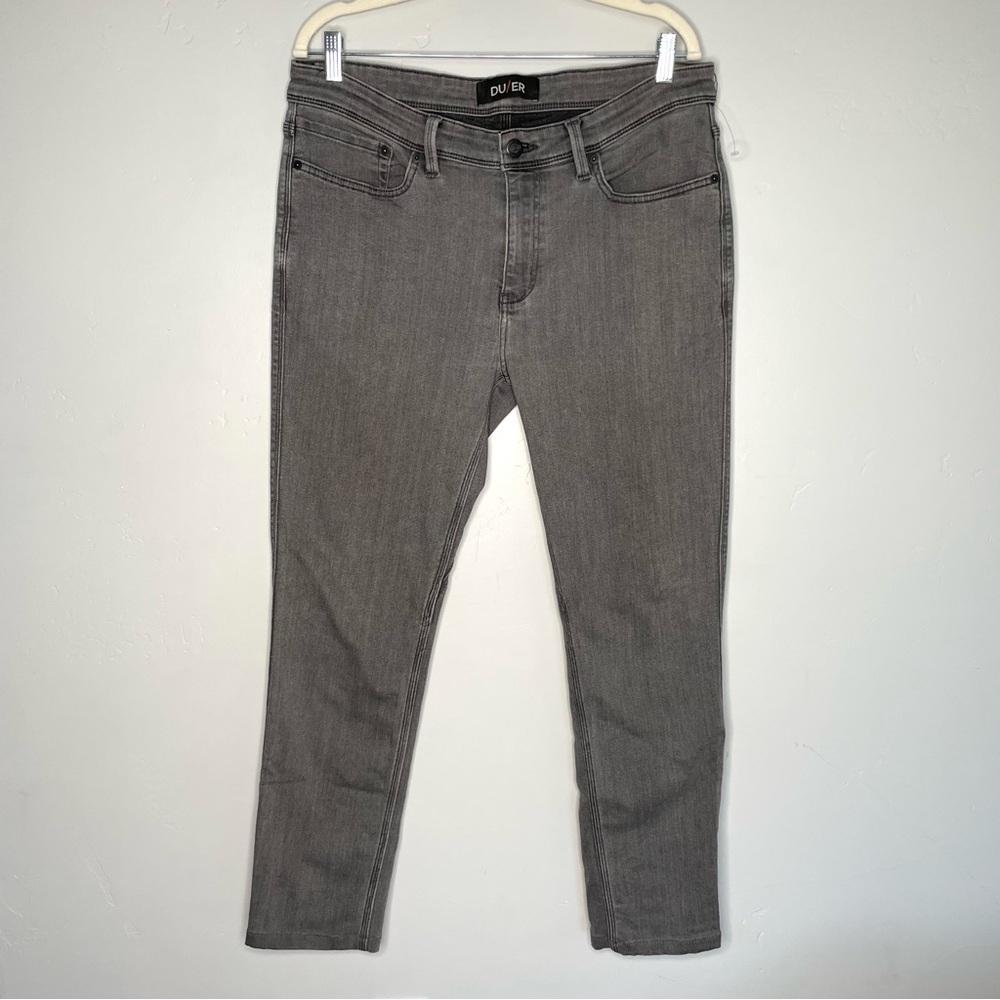 DU/ER Slim Fit‎ Jeans 35 Gray Skinny Low Rise